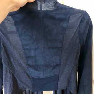 BCBG Drape Suede Wrap XXS